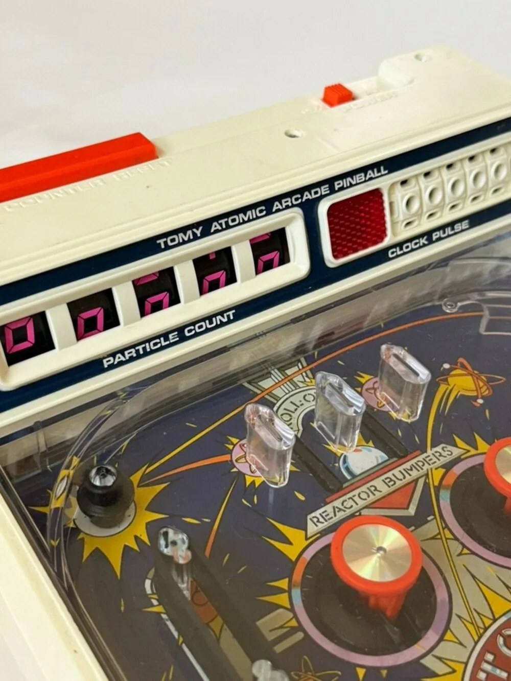 Atomic Arcade Pin Ball Vintage Game 1979 Tomy Japan Un-tested Portable Pinball
